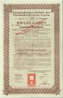 SCHWEIZ. Transport (Automobil / Aviatik / Schifffahrt etc.). Dampfschiffgesellschaft des Vierwaldstättersees. Obligation Fr. 1'000.-, 1926, Luzern. Ab...