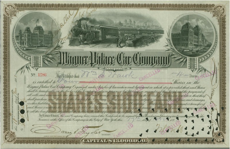 USA. Eisenbahnen. 24 US-Eisenbahnen: Darunter Wagner Palace Car Company 189[1], ...