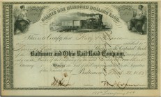 USA. Eisenbahnen. 6 frühe US Eisenbahnen: Baltimore and Ohio 1853 / 1856 / 1857 - Güterzug (3), Baltimore and Ohio 1853 - Tom Thumb, Georgia Rail Road...