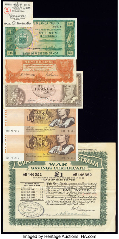 Australia, Keeling Cocos Islands, Tonga and More Group of 30 Examples Very Fine-...