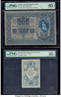 Austria Austro-Hungarian Bank 1000 Kronen 1902 Pick 8a PMG Gem Uncirculated 65 EPQ; K.K Reichs-Central-Cassa 1 Gulden 1888 Pick A156 PMG Choice Extrem...