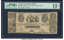 Canada Toronto, UC- Merchants Bank $2 1836-37 Pick S1877 Ch.# 450-10-06 PMG Choice Fine 15 Net. Ink burn.

HID09801242017

© 2020 Heritage Auctions | ...
