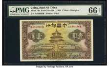 China Bank of China, Shanghai 1 Yuan 1935 Pick 74a S/M#C294-200 PMG Gem Uncirculated 66 EPQ. 

HID09801242017

© 2020 Heritage Auctions | All Rights R...