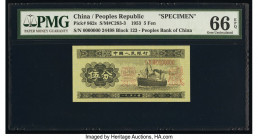 China People's Bank of China 5 Fen 1953 Pick 862s S/M#C283-3 Specimen PMG Gem Uncirculated 66 EPQ. 

HID09801242017

© 2020 Heritage Auctions | All Ri...