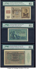 Germany Republic Treasury Note 500,000 Mark 1.5.1923 Pick 88a PMG Choice Uncirculated 64; Germany Democratic Republic 20 Deutsche Mark 1939 (1948 issu...