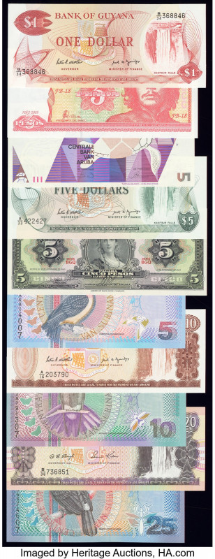 Guyana, Mexico, Suriname and More Group of 21 Examples Crisp Uncirculated. 

HID...