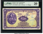 Ireland - Republic (Eire) Central Bank of Ireland 50 Pounds 4.10.1957 Pick 61c PMG Very Fine 20. Annotations.

HID09801242017

© 2020 Heritage Auction...