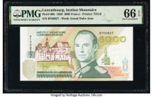Luxembourg Institut Monetaire Luxembourgeois 5000 Francs 1996 Pick 60b PMG Gem Uncirculated 66 EPQ. 

HID09801242017

© 2020 Heritage Auctions | All R...