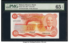 Malawi Reserve Bank of Malawi 5 Kwacha 1.1.1981 Pick 15d PMG Gem Uncirculated 65 EPQ. 

HID09801242017

© 2020 Heritage Auctions | All Rights Reserved...