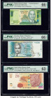 Malawi Malawi Reserve Bank 1000 Kwacha 1.1.2014 Pick 68 Commemorative PMG Gem Uncirculated 66 EPQ; Mauritius Bank of Mauritius 100 Rupees 1998 Pick 44...