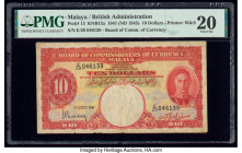 Malaya Board of Commissioners of Currency 10 Dollars 1.7.1941 (ND 1945) Pick 13 KNB13a PMG Very Fine 20. 

HID09801242017

© 2020 Heritage Auctions | ...
