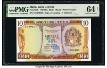 Malta Bank Centrali ta' Malta 10 Liri 1967 (ND 1973) Pick 33b PMG Choice Uncirculated 64 EPQ. 

HID09801242017

© 2020 Heritage Auctions | All Rights ...