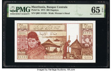 Mauritania Banque Centrale de Mauritanie 200 Ouguiya 1973 Pick 2a PMG Gem Uncirculated 65 EPQ. 

HID09801242017

© 2020 Heritage Auctions | All Rights...