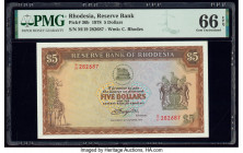 Rhodesia Reserve Bank of Rhodesia 5 Dollars 20.10.1978 Pick 36b PMG Gem Uncirculated 66 EPQ. 

HID09801242017

© 2020 Heritage Auctions | All Rights R...