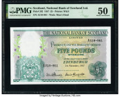 Scotland National Bank of Scotland Limited 5 Pounds 1.11.1957 Pick 262 PMG About Uncirculated 50. 

HID09801242017

© 2020 Heritage Auctions | All Rig...