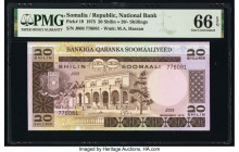 Somalia Somali National Bank 20 Shilin = 20 Shillings 1975 Pick 19 PMG Gem Uncirculated 66 EPQ. 

HID09801242017

© 2020 Heritage Auctions | All Right...