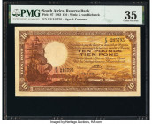 South Africa South African Reserve Bank 10 Pounds 19.4.1943 Pick 87 PMG Choice Very Fine 35. 

HID09801242017

© 2020 Heritage Auctions | All Rights R...