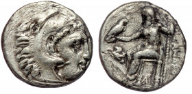KINGS OF MACEDON, Alexander III ‘the Great’ (336-323 BC) AR Drachm, Lampsakos, struck under Antigonos I Monophthalmos, circa 306/5-301. 
Head of Herak...