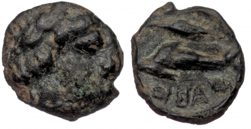 Skythia, Olbia Circa 325-320 BC AE
Wreathed head of Apollo Demeter to right
Rev:...