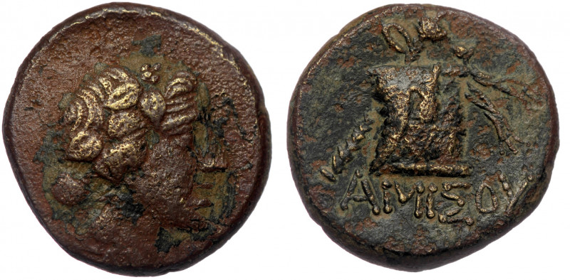 Pontos, Amisos. Time of Mithradates VI Eupator circa 120-63 BC, AE 
Head of Dion...