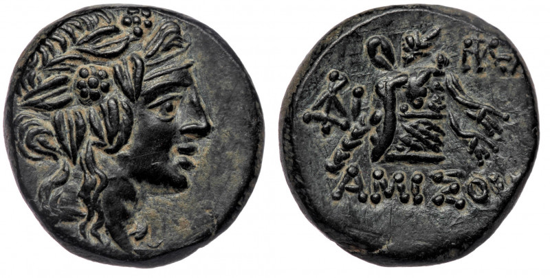 Pontos. Amisos. Time of Mithradates VI Eupator (120-63 BC) AE20 
Head of Dionyso...