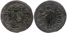 PHRYGIA, Apameia. Autonomous issue. 3rd century AD. AE 
ΔΗΜΟϹ/ Diademed and draped bust of Demos right.
Rev: ΑΠΑΜƐΩΝ/ Athena standing left, holding pa...