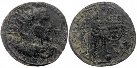 CILICIA. Tarsus. Gallienus (253-268) AE32
AV KAI Π HΓ ΓAΛΛIHNOC CЄB / Π Π - Radiate, draped and cuirassed bust right.
Rev: TAPCOV MHTPOΠΟΛЄΩC AMK / Γ ...