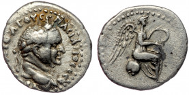 CAPPADOCIA, Caesarea Vespasian (69-79) AR hemidrachm 
ΑΥΤΟΚΡ ΚΑΙΣΑΡ ΟΥΕΣΠΑΣΙΑΝΟΣ ΣΕΒΑ - laureate head of Vespasian right 
Rev: Nike seated right on gl...