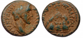 CAPPADOCIA, Caesarea, Antoninus Pius AE17 	
ΑVΤ ΑΝΤΩΝƐΙΝ[ΟϹ ϹƐΒΑϹ] - laureate head of Antoninus Pius, right
Rev: [ΚΑΙϹΑΡƐΩΝ] Τ Π ΑΡΓΑΙ [ƐΤ [Α or Δ or ...