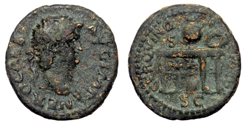 Nero (54-68), Quadrans, Rome, c. AD 64;
NERO CAES AVG IMP laureate head right
Re...