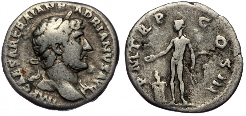 Hadrian (117-138) AR denarius, Rome 119-122 
IMP CAESAR TRAIAN HADRIANVS AVG - l...