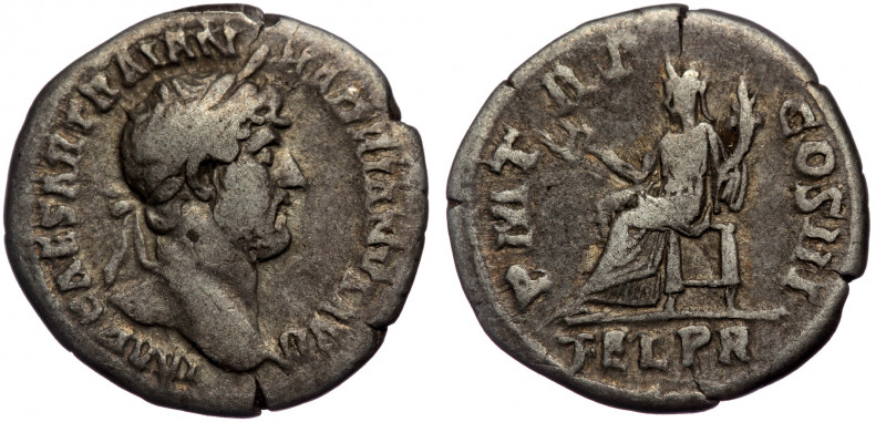 Hadrianus (117-138) AR Denarius, Rome, 119-112
Obv: IMP CAESAR TRAIAN HADRIANVS ...