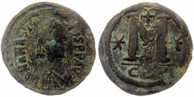 Anastasius I (491-518) AE34 Follis, Constantinople, 1st officina, ca 512-517 
D N ANASTA SIVS PP AVG - diademed, draped, and cuirassed bust right 
Rev...