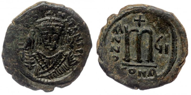 TIBERIUS II Constantine (578-582) AE Follis, Constantinople, Year 6 (580/81 AD) ...
