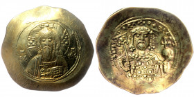 Michael IV, the Paphlagonian 11 April 1034 – 10 December 1041
Histamenon 1034-1041, AV 4.41 g. +IHS XIS REX REGNANTIhM Nimbate bust of Christ facing, ...