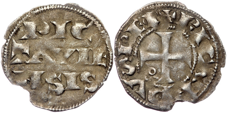 Anglo-Gallic, Richard I 'the Lionheart' AR Denier. Poitou mint, 1189-1199. 
✠ RI...