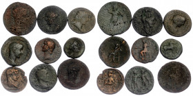9 AE ancient coins
total weight ~107,75 gr