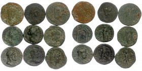 9 AE ancient coins
total weight ~129,72 gr