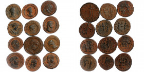 12 AE ancient coins
total weight 49,01 gr.