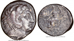 MACEDONIAN KINGDOM. Alexander III the Great (336-323 BC). AR tetradrachm (27mm, 17.13 gm, 2h). NGC VF 5/5 - 2/5. Posthumous issue of Amphipolis, by Ph...