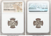 MACEDONIAN KINGDOM. Alexander III the Great (336-323 BC). AR drachm (18mm, 4.30 gm, 11h). NGC AU 5/5 - 4/5. Posthumous issue of 'Colophon', 310-301 BC...