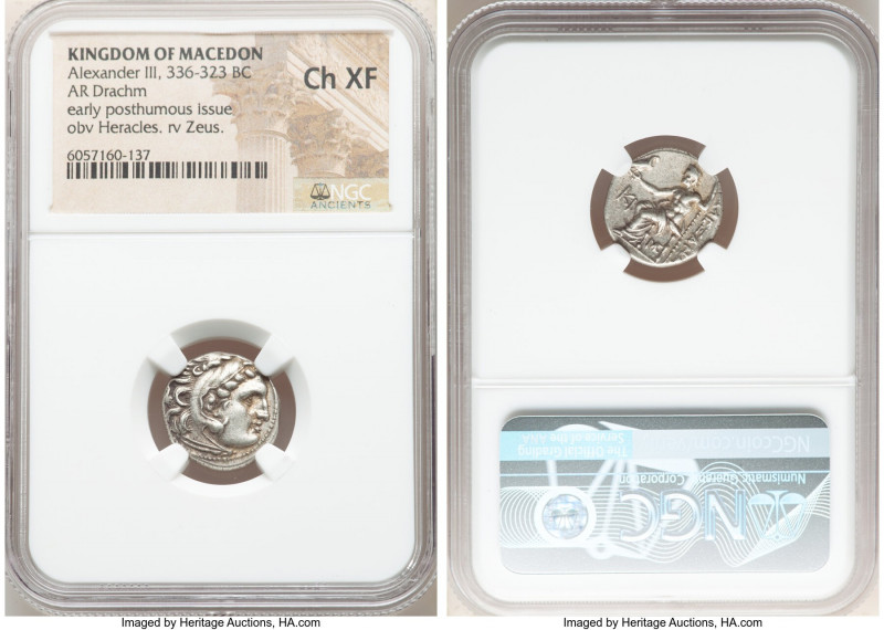 MACEDONIAN KINGDOM. Alexander III the Great (336-323 BC). AR drachm (16mm, 7h). ...