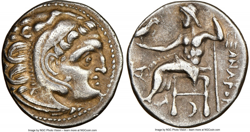 MACEDONIAN KINGDOM. Alexander III the Great (336-323 BC). AR drachm (19mm, 12h)....