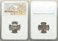 MACEDONIAN KINGDOM. Alexander III the Great (336-323 BC). AR drachm (18mm, 4.27 gm, 11h). NGC VF 5/5 - 3/5. Early posthumous issue of Abydus (?), ca. ...
