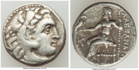 MACEDONIAN KINGDOM. Alexander III the Great (336-323 BC). AR drachm (17mm, 4.20 gm, 12h). Choice VF. Posthumous issue of 'Colophon', 310-301 BC. Head ...