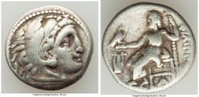 MACEDONIAN KINGDOM. Philip III Arrhidaeus (323-317 BC). AR drachm (17mm, 4.12 gm, 12h). Fine. Colophon, ca. 323-319 BC. Head of Heracles right, wearin...