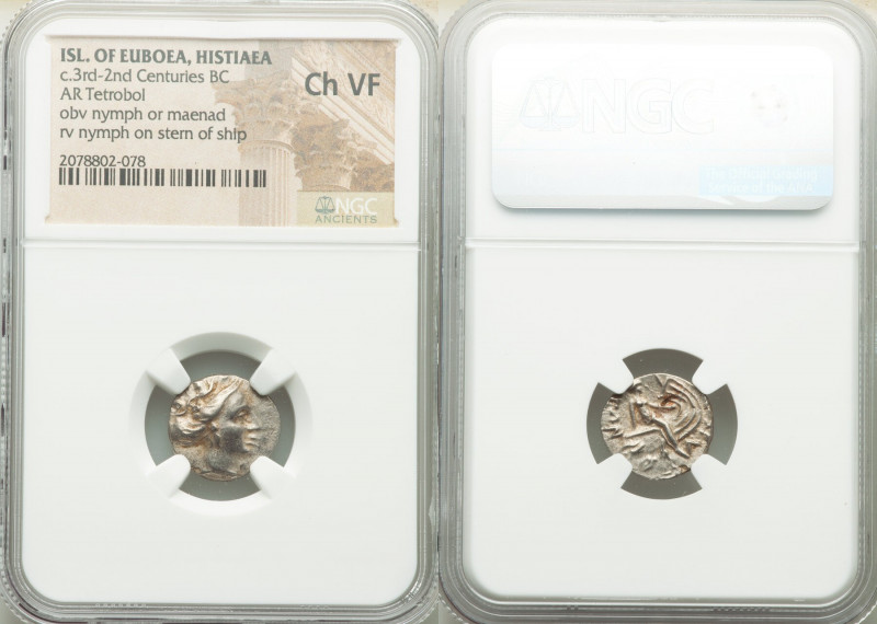 EUBOEA. Histiaea. Ca. 3rd-2nd centuries BC. AR tetrobol (15mm, 12h). NGC Choice ...