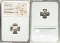 LYCIAN DYNASTS. Aruwatijesi (ca. 400-370 BC). AR sixth-stater (13mm, 3h). NGC VF. Zagaba (or Zemuri?). Facing lion scalp seen from above / Triskeles w...