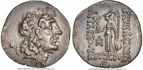 CAPPADOCIAN KINGDOM. Ariarathes IX Eusebes Philopater (ca. 101-85 BC). AR drachm (17mm, 12h). NGC AU. Eusebeia under Mount Argaeus, dated Year 5 (96/5...