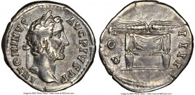 Antoninus Pius (AD 138-161). AR denarius (18mm, 7h). NGC VF. Rome, AD 145-161. ANTONINVS AVG PIVS P P, laureate head of Antoninus Pius right / COS III...